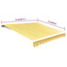 vidaXL || Awning Top Canvas Sunflower Yellow & White 19' 8"x9' 10" (Frame Not Included)
