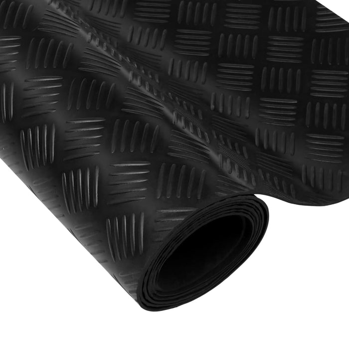 vidaXL || Rubber Floor Mat Anti-Slip 16' x 3' Checker Plate