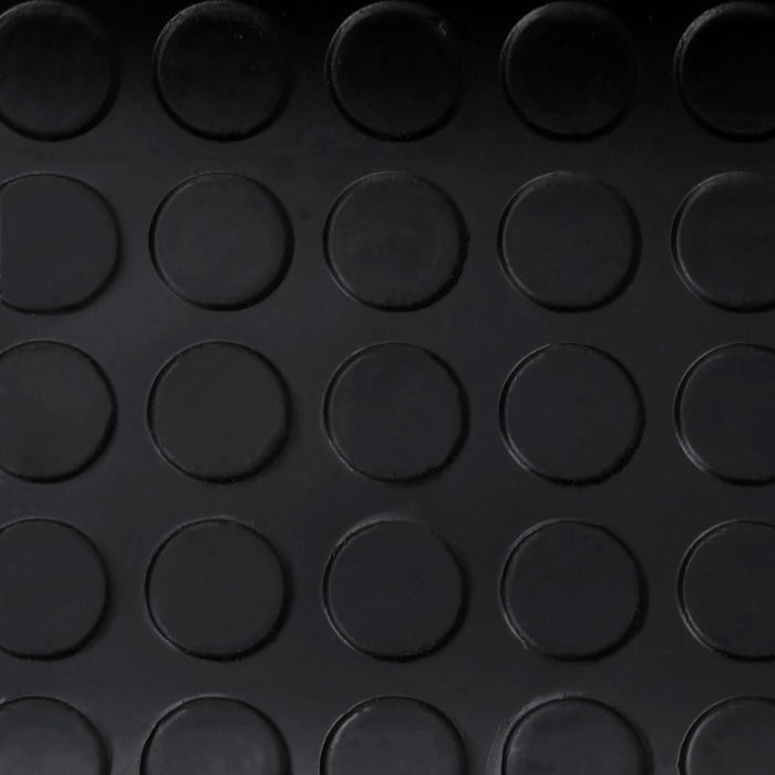 vidaXL || Rubber Floor Mat Anti-Slip with Dots 16' x 3'