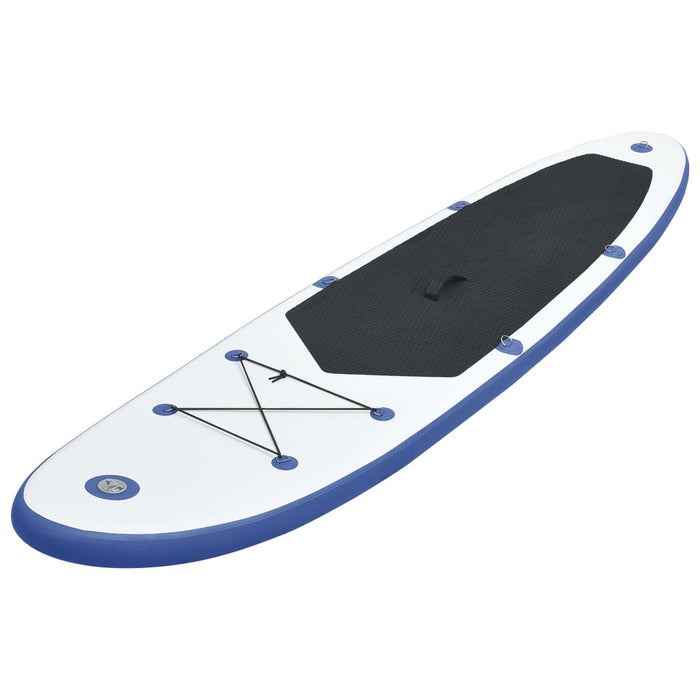 vidaXL || Stand Up Paddle Board Set SUP Surfboard Inflatable Blue and White