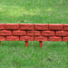 vidaXL || Lawn Divider with Brick Design 11 pcs