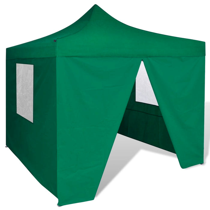 vidaXL || vidaXL Green Foldable Tent 9.8'x9.8' with 4 Walls
