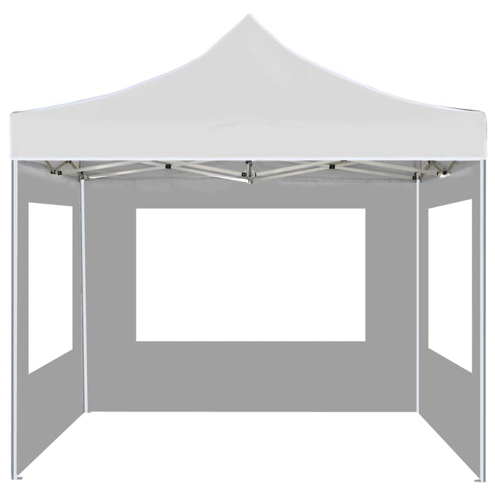 vidaXL || vidaXL Professional Folding Party Tent with Walls Aluminum 9.8'x9.8' White