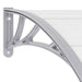vidaXL || vidaXL Door Canopy Gray and Transparent 118.1"x31.5 PC