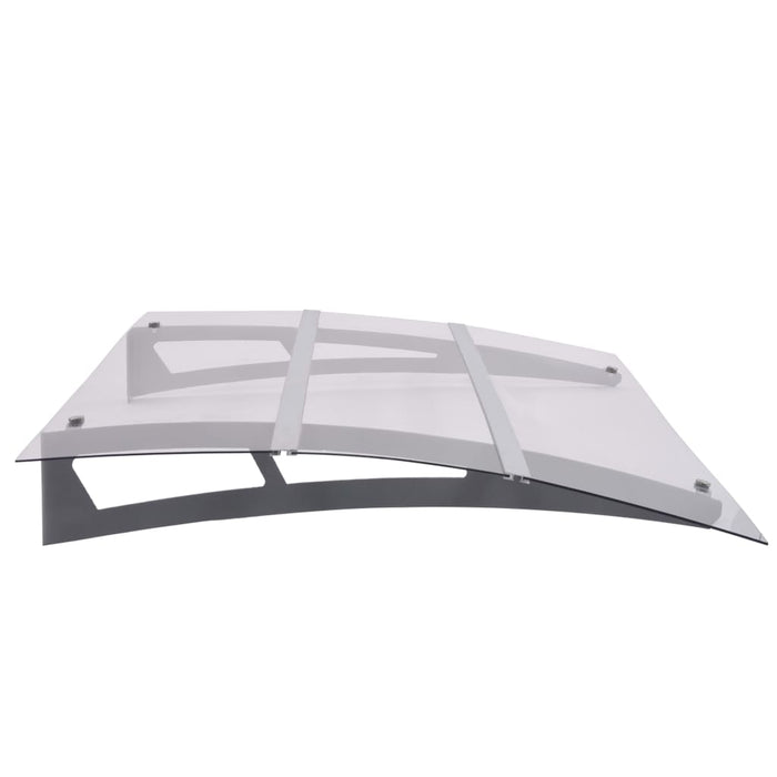 vidaXL || vidaXL Door Canopy Silver and Transparent 47.2"x35.4" Polycarbonate