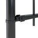 vidaXL || vidaXL Garden Fence with Spear Top Steel 66.9"x23.6" Black