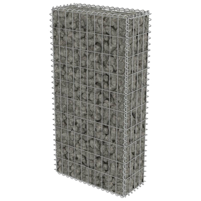 vidaXL || vidaXL Gabion Wall with Covers Galvanized Steel 19.7"x7.78"x39.4"