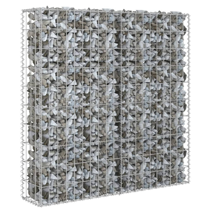 vidaXL || vidaXL Gabion Wall with Covers Galvanized Steel 31.5"x7.87"x39.4"