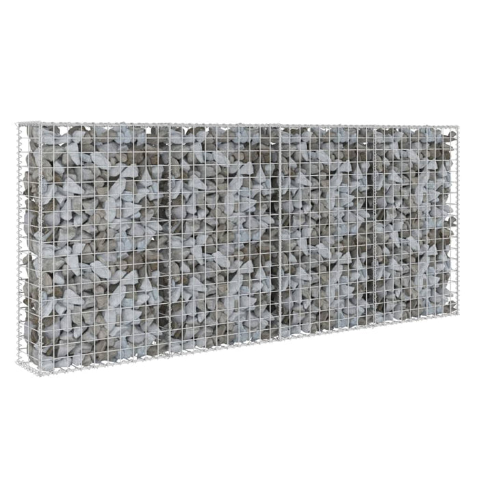 vidaXL || vidaXL Gabion Wall with Covers Galvanized Steel 78.7"x7.87"x33.5"