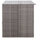 vidaXL || vidaXL Patio Storage Box Gray 59.1"x39.4"x39.4" Poly Rattan