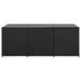 vidaXL || vidaXL Patio Storage Box Poly Rattan 70.8"x35.4"x29.5" Black