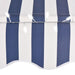 vidaXL || vidaXL Manual Retractable Awning with LED 157.5" Blue and White