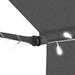 vidaXL || vidaXL Manual Retractable Awning with LED 157.5" Anthracite