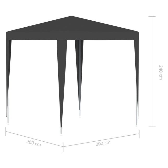 vidaXL || vidaXL Professional Party Tent 6.6'x6.6' Anthracite