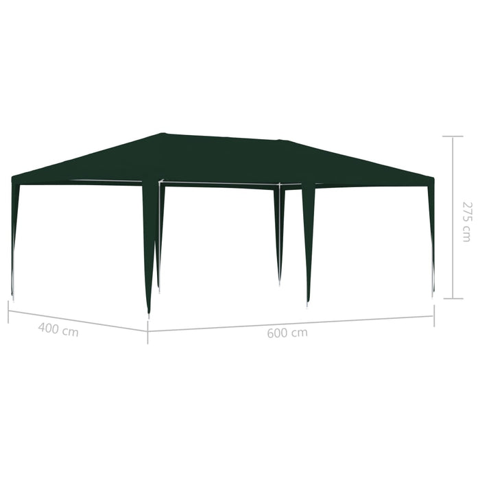 vidaXL || vidaXL Professional Party Tent 13.1'x19.7' Green 0.3 oz/ft²