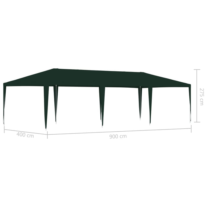 vidaXL || vidaXL Professional Party Tent 13.1'x29.5' Green 0.3 oz/ft²
