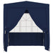 vidaXL || vidaXL Professional Party Tent with Side Walls 6.6'x6.6' Blue 0.3 oz/ft²