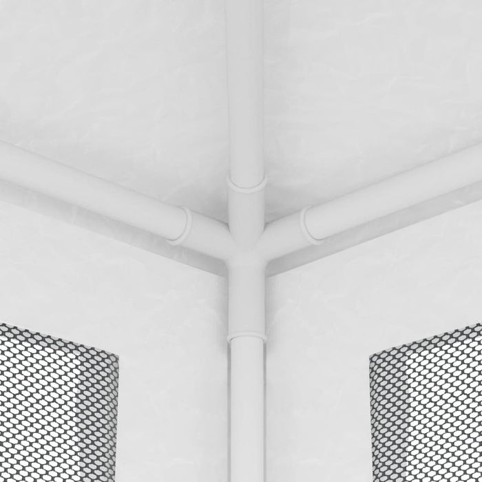 vidaXL || vidaXL Party Tent with 4 Mesh Sidewalls 6.6'x6.6' White