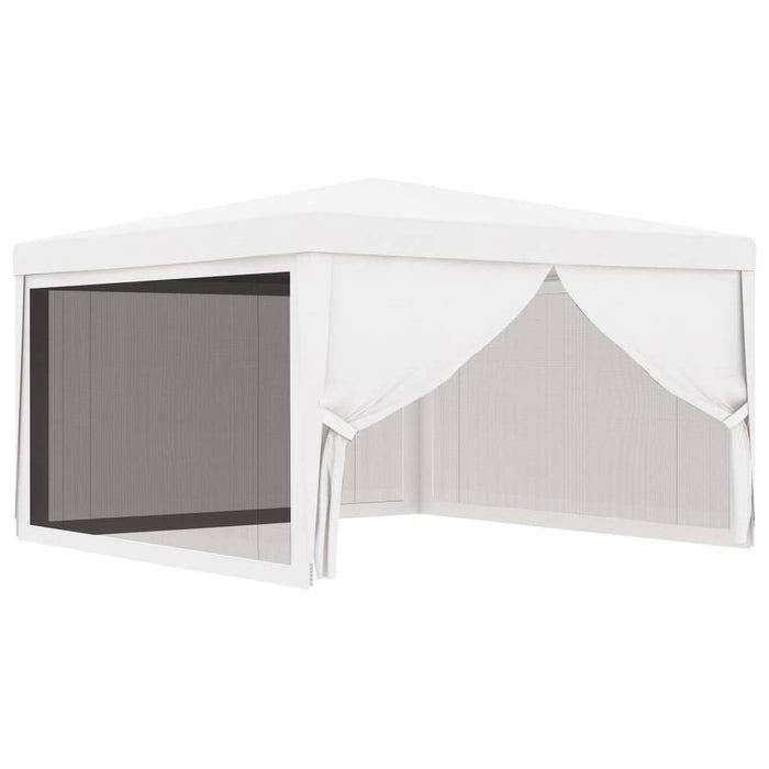 vidaXL || vidaXL Party Tent with 4 Mesh Sidewalls 13.1'x13.1' White