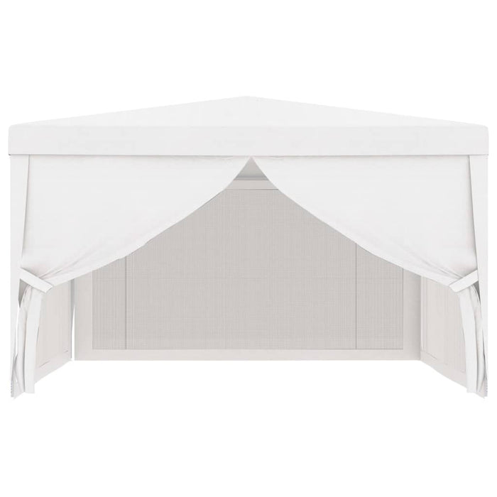 vidaXL || vidaXL Party Tent with 4 Mesh Sidewalls 13.1'x13.1' White