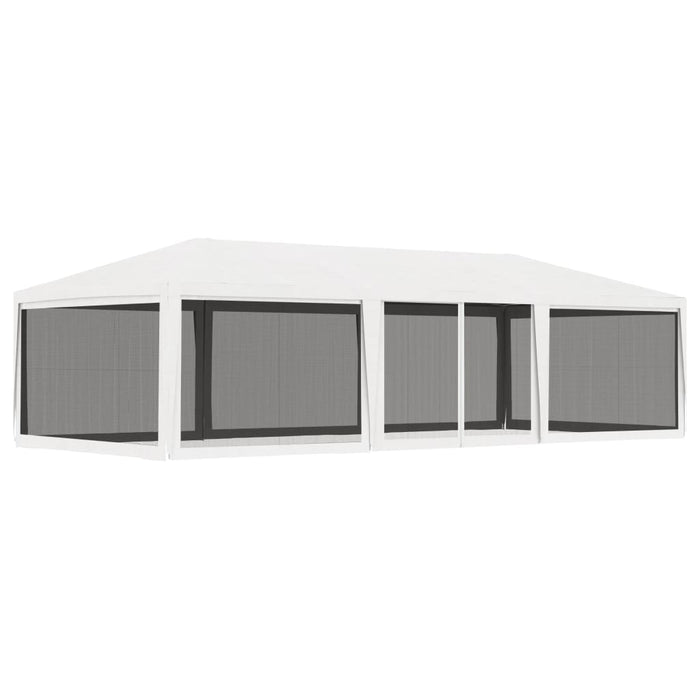 vidaXL || vidaXL Party Tent with 4 Mesh Sidewalls 13.1'x29.5' White