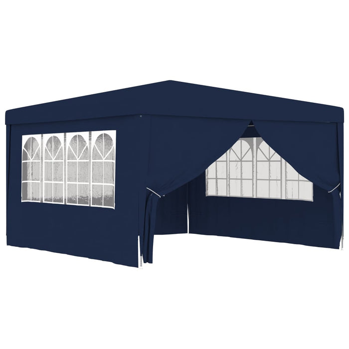 vidaXL || vidaXL Professional Party Tent with Side Walls 13.1'x13.1' Blue 0.3 oz/ft²