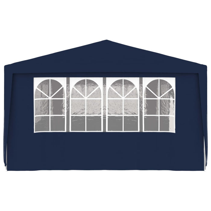 vidaXL || vidaXL Professional Party Tent with Side Walls 13.1'x29.5' Blue 0.3 oz/ft²