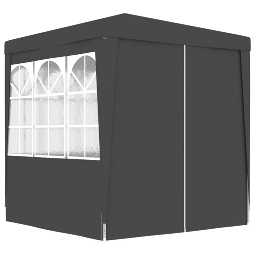 vidaXL || vidaXL Professional Party Tent with Side Walls 6.6'x6.6' Anthracite 0.3 oz/ft²