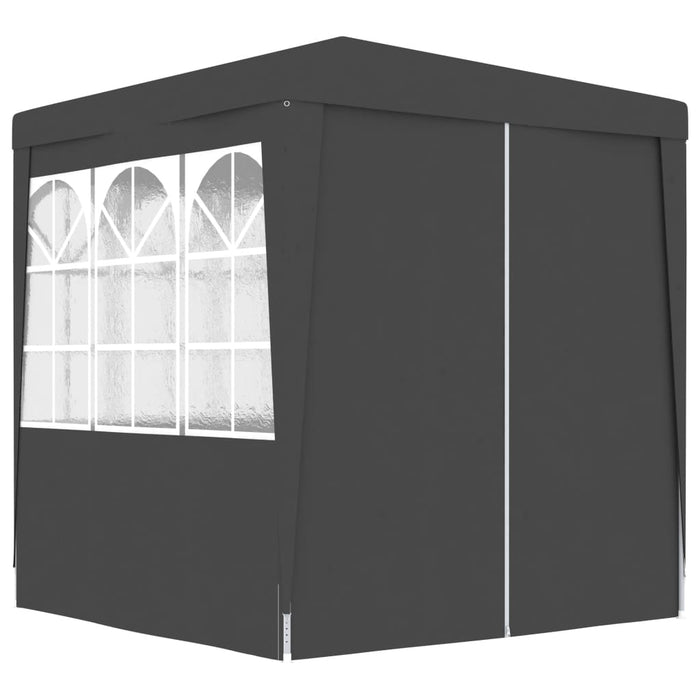 vidaXL || vidaXL Professional Party Tent with Side Walls 8.2'x8.2' Anthracite 0.3 oz/ft²