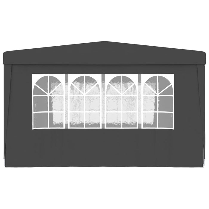 vidaXL || vidaXL Professional Party Tent with Side Walls 13.1'x13.1' Anthracite 0.3 oz/ft²