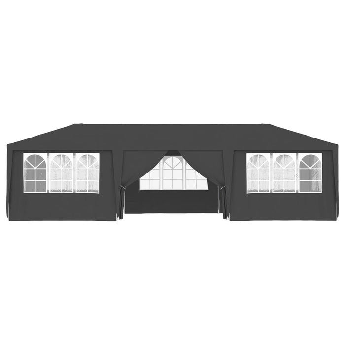 vidaXL || vidaXL Professional Party Tent with Side Walls 13.1'x29.5' Anthracite 0.3 oz/ft²