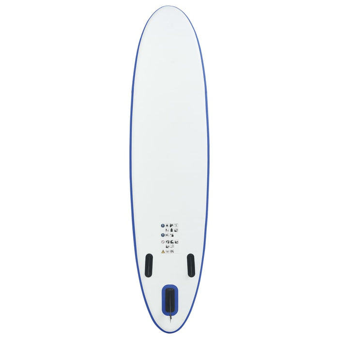 vidaXL || vidaXL Stand Up Paddle Board Set SUP Surfboard Inflatable Blue and White