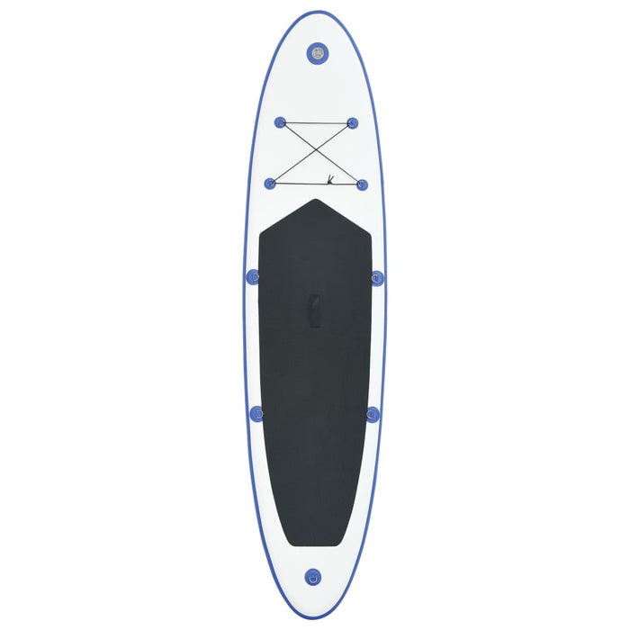 vidaXL || vidaXL Stand Up Paddle Board Set SUP Surfboard Inflatable Blue and White