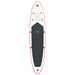 vidaXL || vidaXL Inflatable Stand Up Paddleboard with Sail Set Red and White