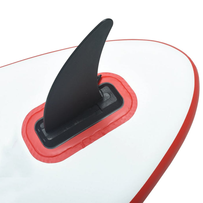 vidaXL || vidaXL Inflatable Stand Up Paddleboard with Sail Set Red and White