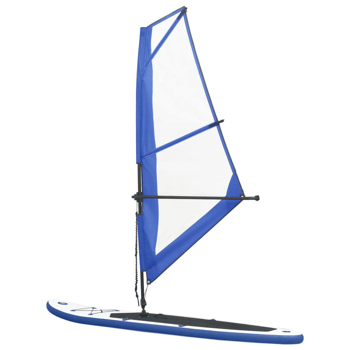 vidaXL || vidaXL Inflatable Stand Up Paddleboard with Sail Set Blue and White