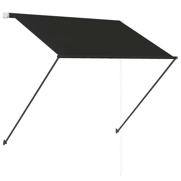 vidaXL || vidaXL Retractable Awning with LED 39.4"x59.1" Anthracite