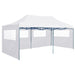 vidaXL || vidaXL Professional Folding Party Tent with 4 Sidewalls 9.8'x19.7' Steel White