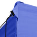 vidaXL || vidaXL Professional Folding Party Tent with 4 Sidewalls 9.8'x13.1' Steel Blue