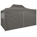 vidaXL || vidaXL Professional Folding Party Tent with 4 Sidewalls 9.8'x13.1' Steel Anthracite