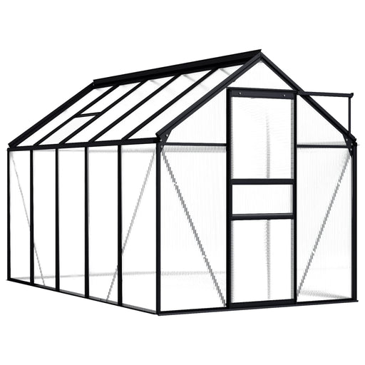 vidaXL || vidaXL Greenhouse Anthracite Aluminum 63.4 ft²