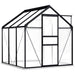 vidaXL || vidaXL Greenhouse with Base Frame Anthracite Aluminum 38.9 ft²