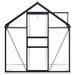 vidaXL || vidaXL Greenhouse with Base Frame Anthracite Aluminum 38.9 ft²