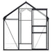 vidaXL || vidaXL Greenhouse with Base Frame Anthracite Aluminum 51.1 ft²