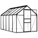 vidaXL || vidaXL Greenhouse with Base Frame Anthracite Aluminum 63.4 ft²