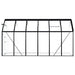 vidaXL || vidaXL Greenhouse with Base Frame Anthracite Aluminum 75.7 ft²