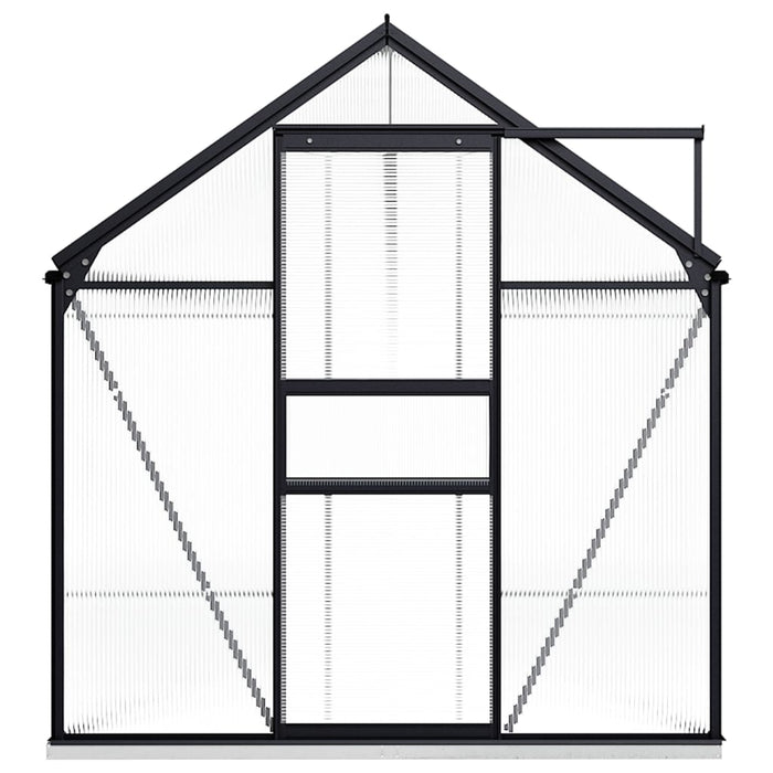 vidaXL || vidaXL Greenhouse with Base Frame Anthracite Aluminum 87.9 ft²