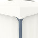 vidaXL || vidaXL Gazebo with Curtain 9.8'x9.8' Cream White Aluminum