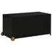 vidaXL || vidaXL Patio Storage Box Black 47.2"x25.6"x24" Poly Rattan