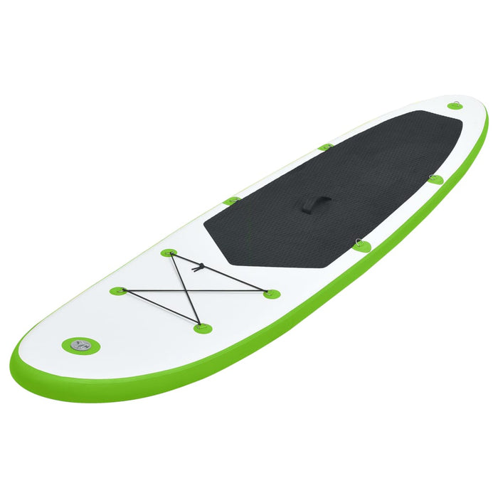 vidaXL || vidaXL Inflatable Stand Up Paddleboard Set Green and White